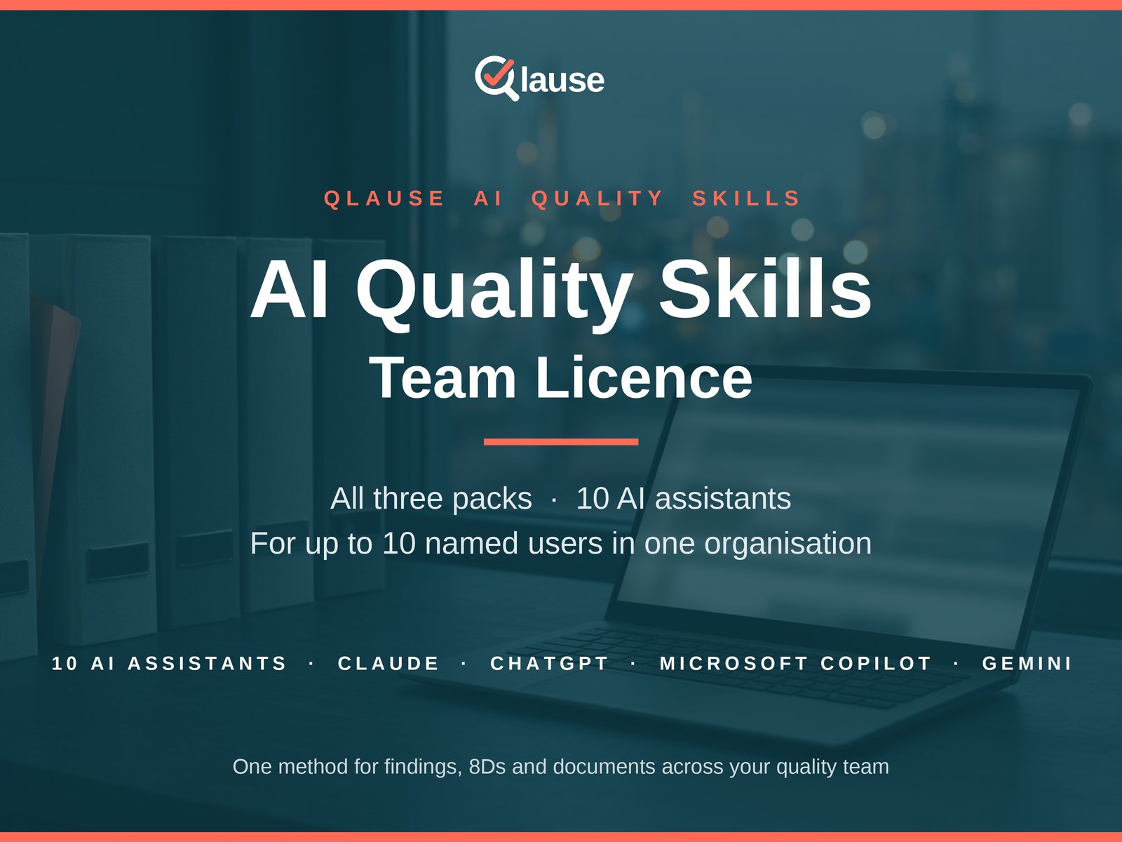 AI Quality Skills Team Licence — all three packs for up to 10 named users